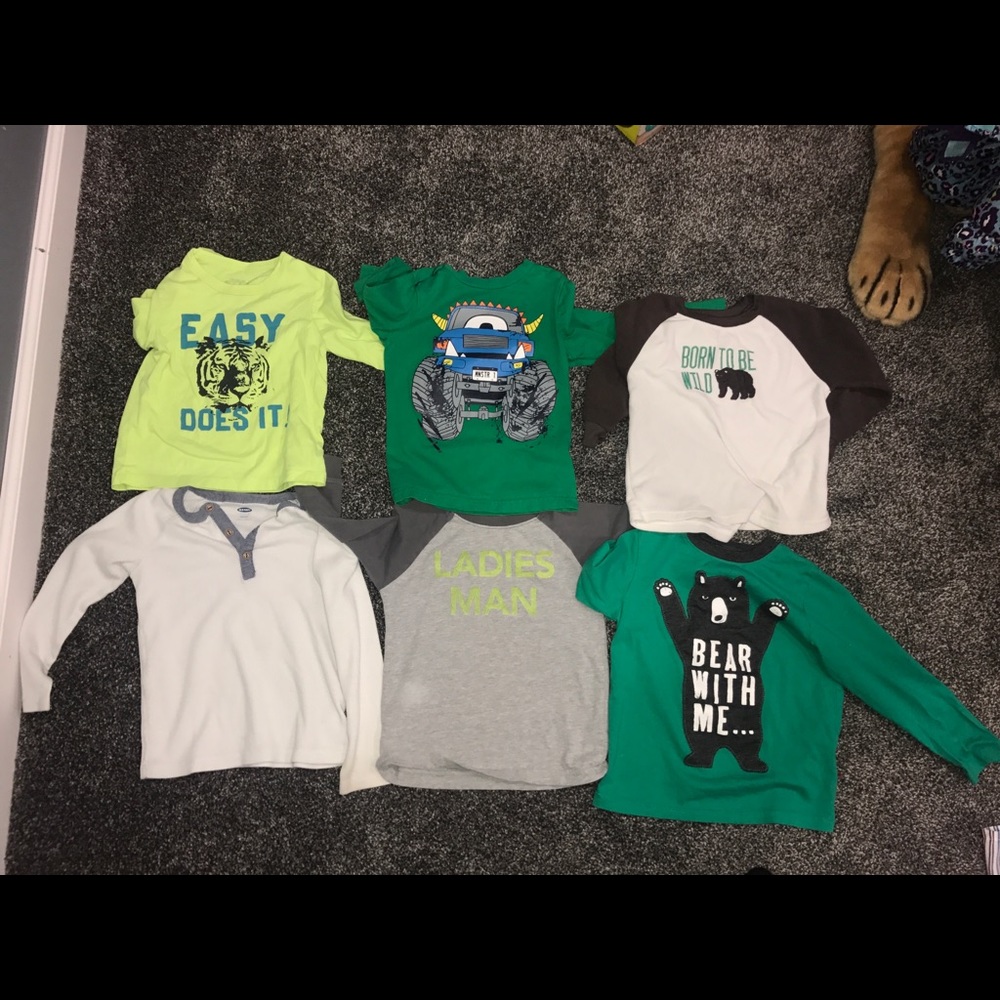 4t & 3t Long Sleeve Shirts For Boys, boys long
